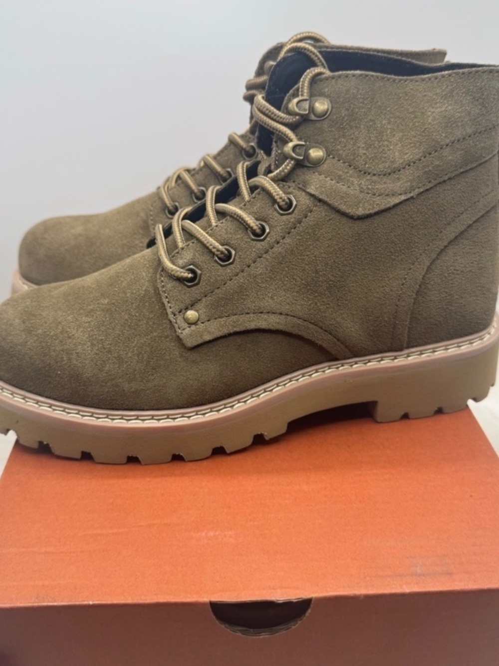 Propet Dakota Olive Suede Lace-Up Ankle Boots Women’s Size 6.5 Wid - Picture 5 of 7